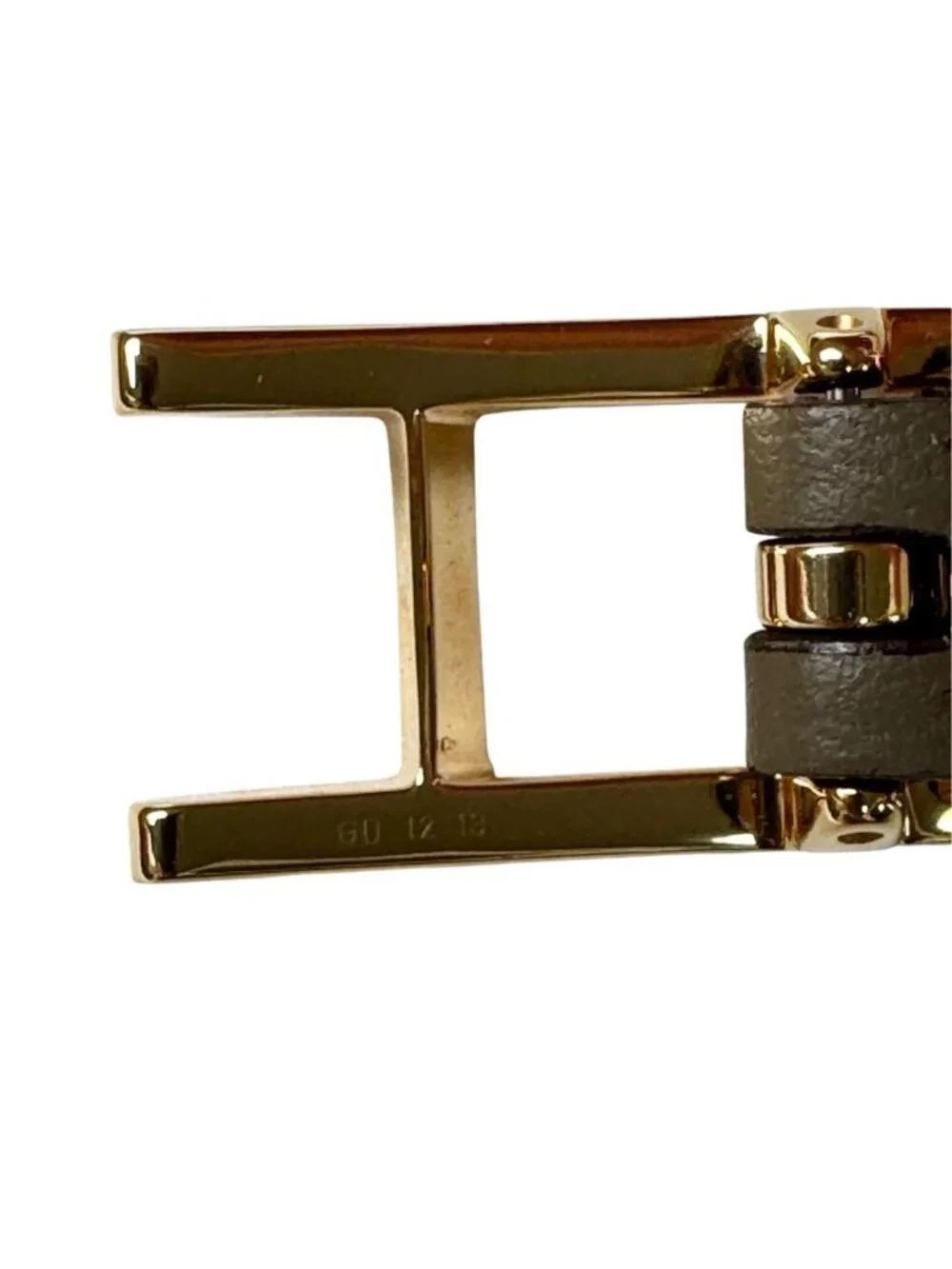 Hermes Behapi Double Tour Bracelet Gold Etoupe